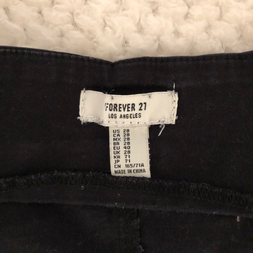 Black button up Jean skirt